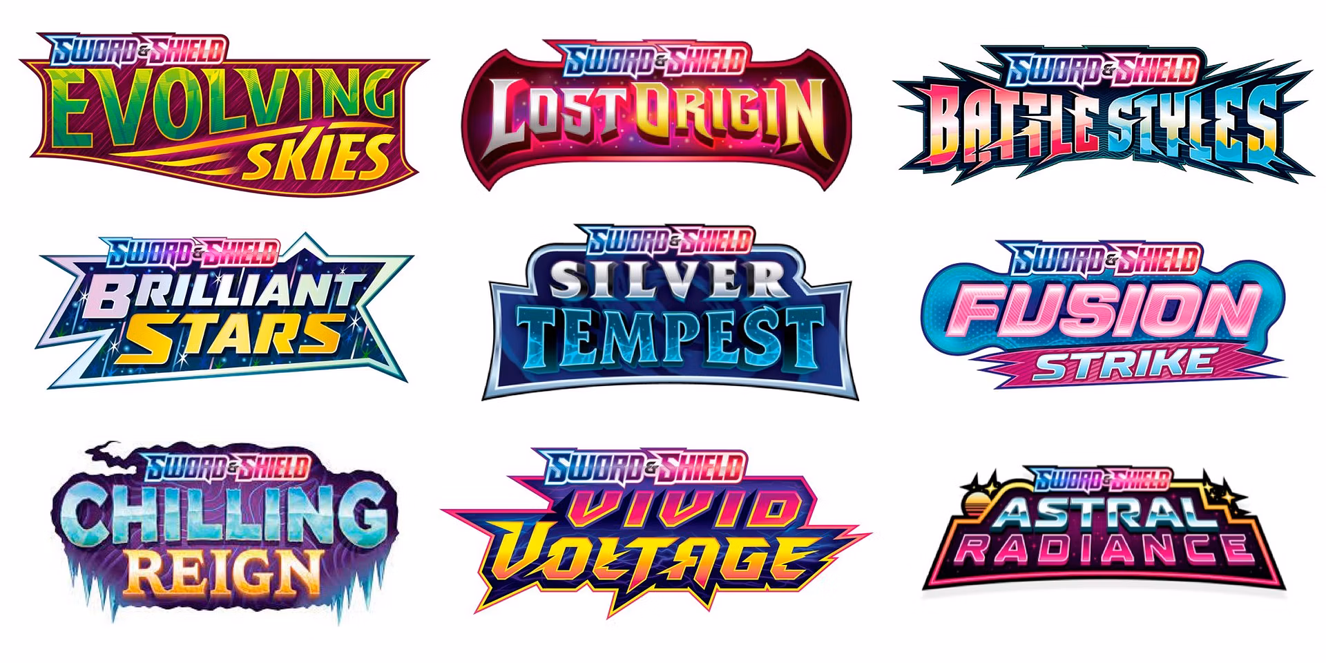 Sword and Shield Pokémon TCG sets ranked from 10 to 1